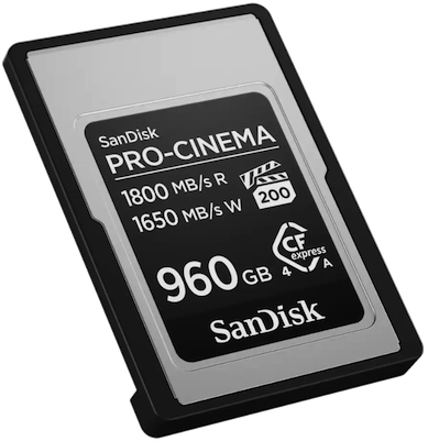 SanDisk® CFexpress™ PRO-CINEMA Type A de 960 Go