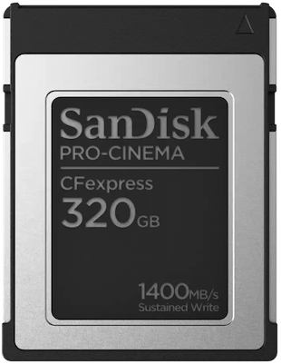 SanDisk® CFexpress™ PRO-CINEMA Type B de 320 Go