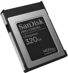 SanDisk® CFexpress™ PRO-CINEMA Type B de 320 Go