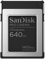Futon Boutique SanDisk® CFexpress™ PRO-CINEMA Type B de 640 Go