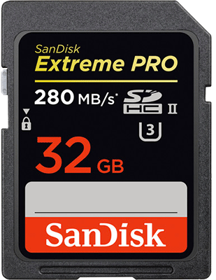 SanDisk SDHC 32 Go UHS-II Extreme Pro