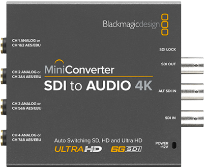 BMD Mini Convertisseur SDI vers Audio 4K