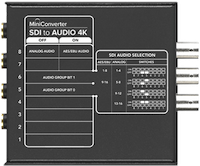 Futon Boutique BMD Mini Convertisseur SDI vers Audio 4K