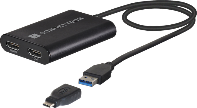 Sonnet DisplayLink Dual HDMI Adapter for M1 Macs - Câbles et