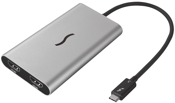 Sonnet adaptateur Thunderbolt 3 vers 2 x HDMI 2.0 - Thunderbolt