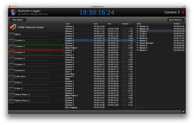 Softron Multicam Logger