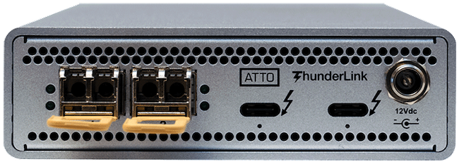 ATTO ThunderLink (TB3) Dual 25 GbE (SFP28)