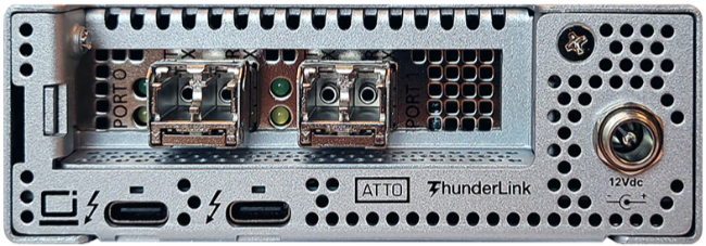 ATTO ThunderLink (TB5) Dual FC 64Gb/s (SFP+)