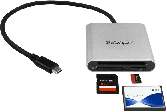 Startech Lecteur cartes mémoires USB-C - Lecteurs de cartes