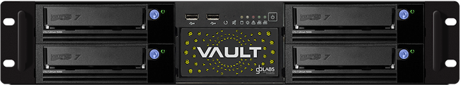 GB Labs VAULT LTO8 with 4 Drives and Dual 10/40Gbe ports