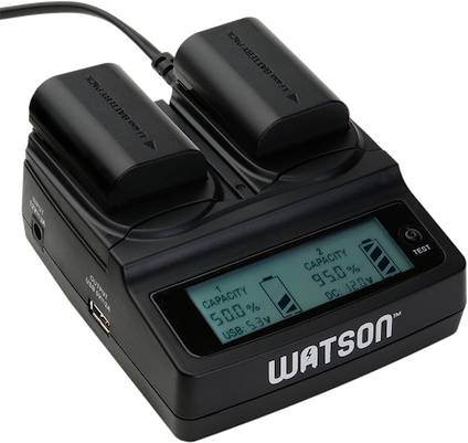 Watson Chargeur LP-E6N Duo LCD