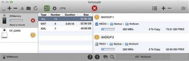 YoYottaID avec Support LTFS Mac